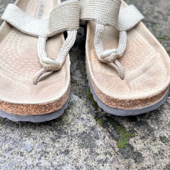 Arcopedico Vega Knit Beige Thong Sandal - Size EU 41 (US 9.5 - 10) - Picture 2 of 10